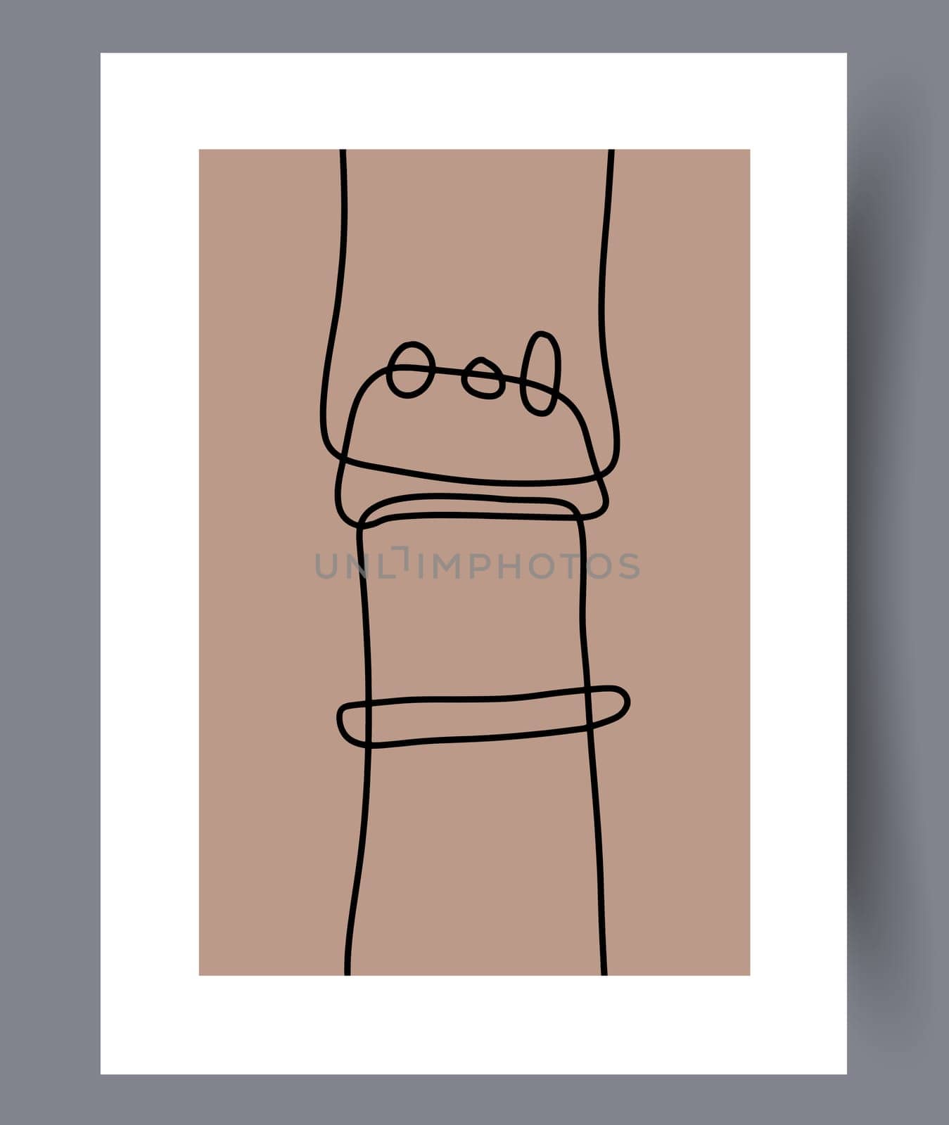 Minimalistic hand drawn wall art banners. Minimal Scandinavian designs for interior. Printable abstract wall posters. Vector illustration.