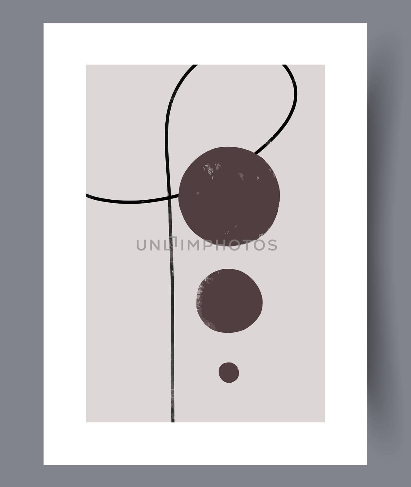 Minimalistic hand drawn wall art banners. Minimal Scandinavian designs for interior. Printable abstract wall posters. Vector illustration.