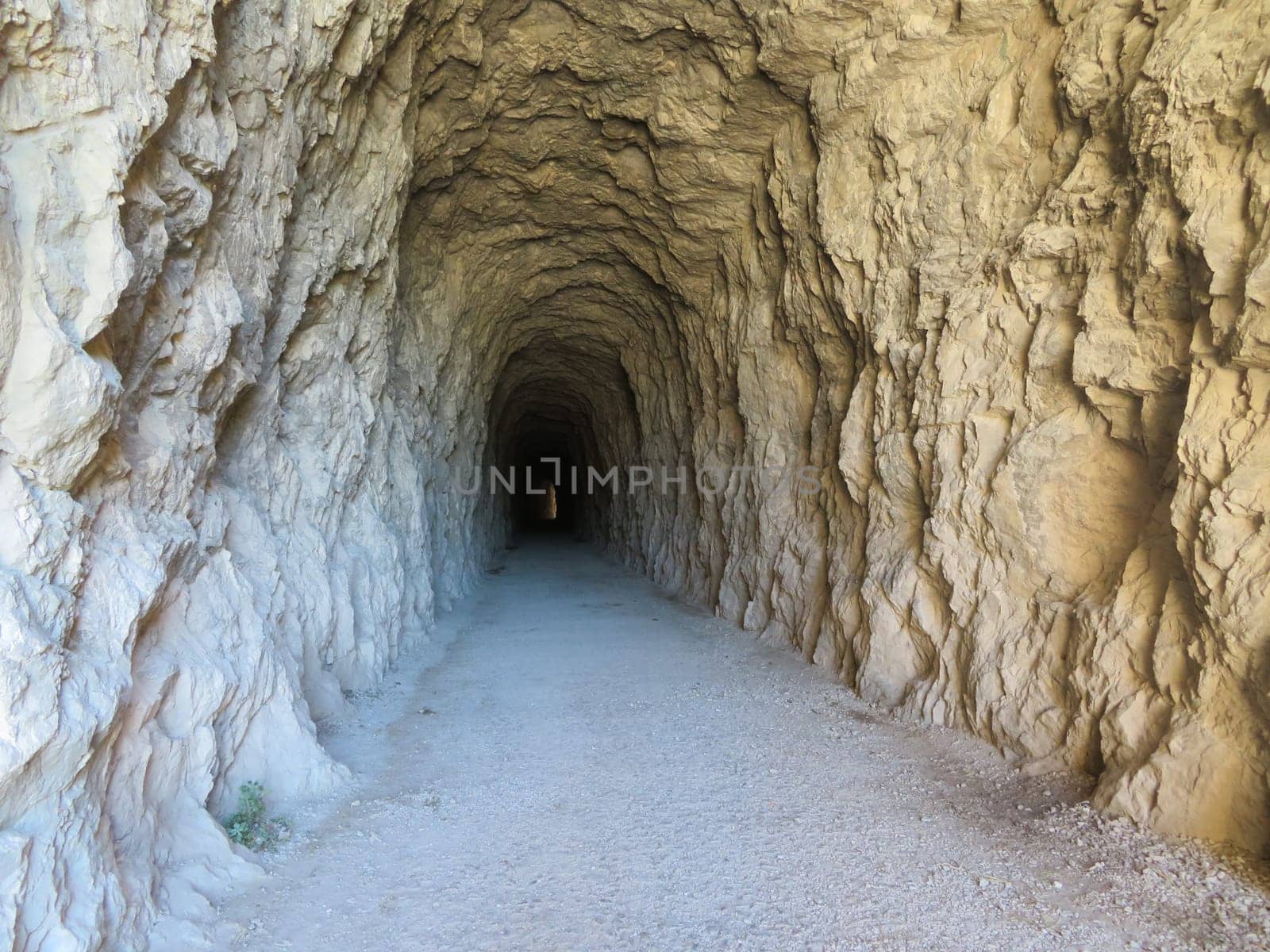 beautiful tunnel made manually in the very old stone