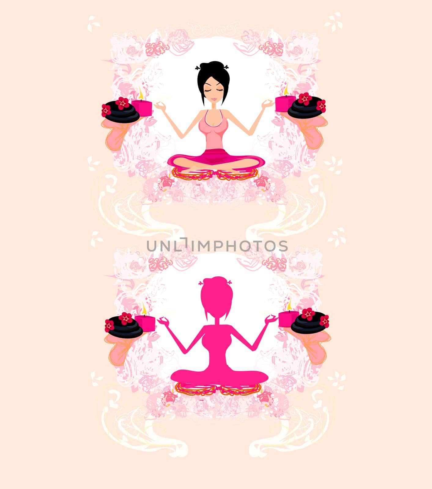 Girl in Yoga pose
