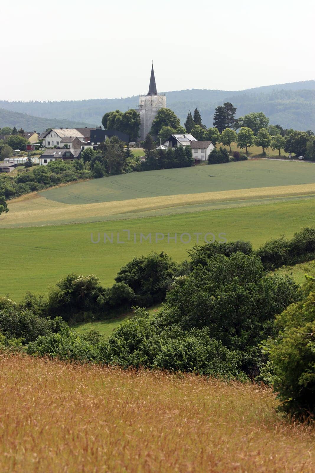 Naturschutzgebiet Kuttenberg - Blick auf Eschweiler, Nordrhein-Westfalen, Deutschland, Bad Münstereifel