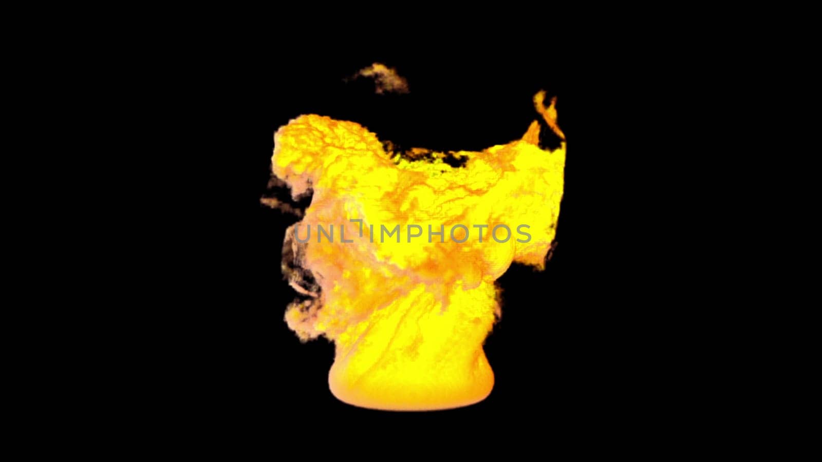 Fire tornado. Computer generated 3d render