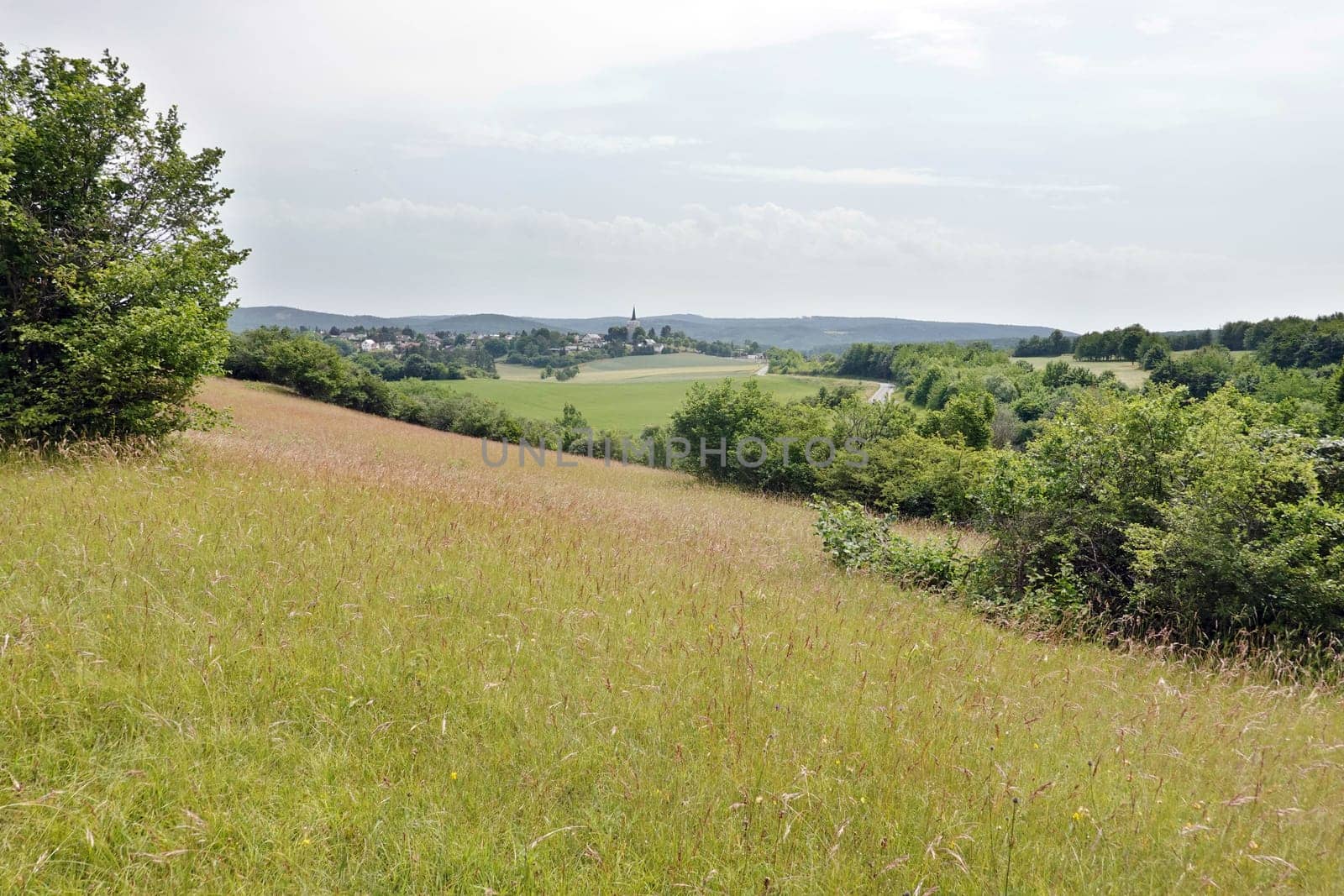 Naturschutzgebiet Kuttenberg - Blick auf Eschweiler, Nordrhein-Westfalen, Deutschland, Bad Münstereifel