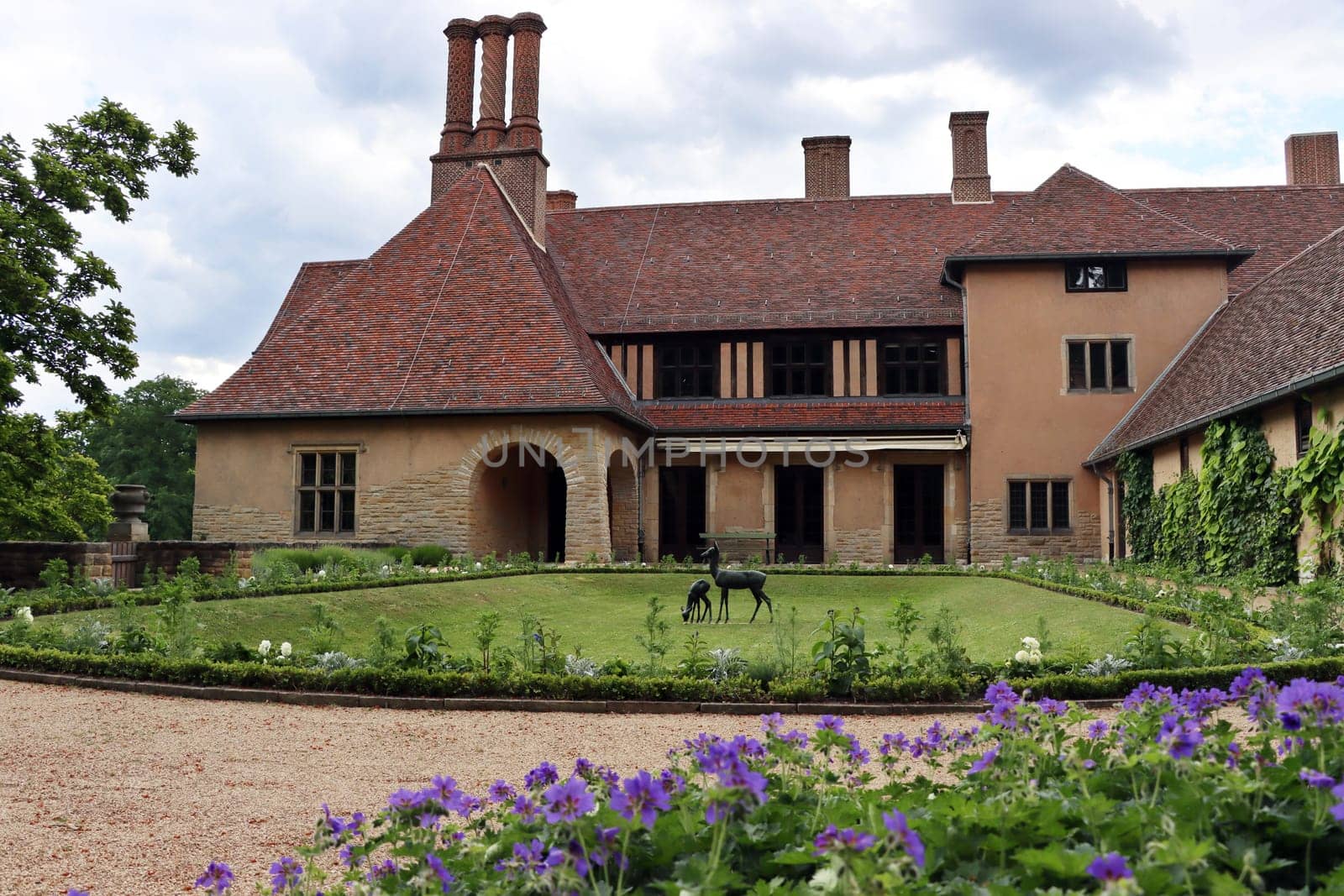 Schloss Cecilienhof historische Stätte der Potsdamer Konferenz 1945, Brandenburg, Deutschland, Potsdam