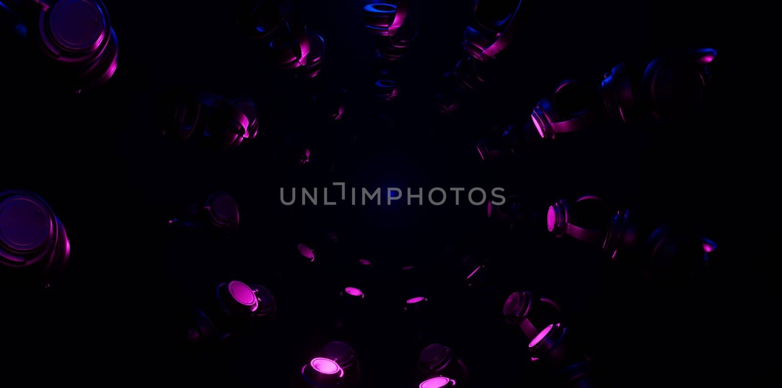3D illustration Background for advertising and wallpaper in song and sound technology scene. 3D rendering in decorative concept.