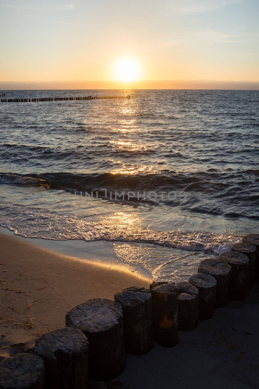 Sunset Baltic sea
