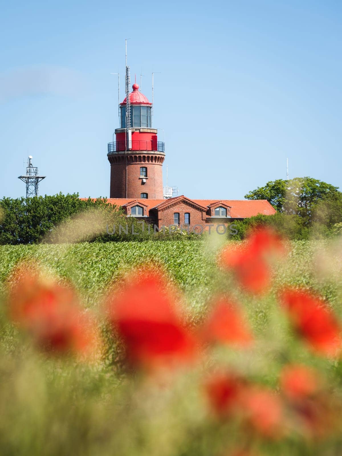 Lighthouse of Bastorf at Baltic Sea