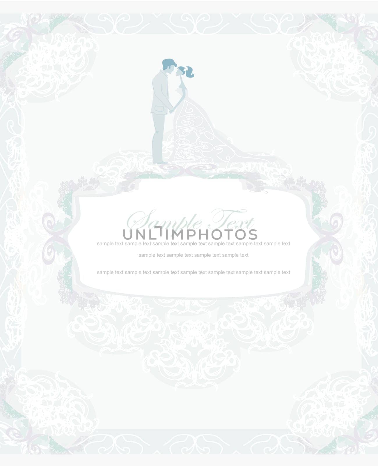 elegant wedding invitation