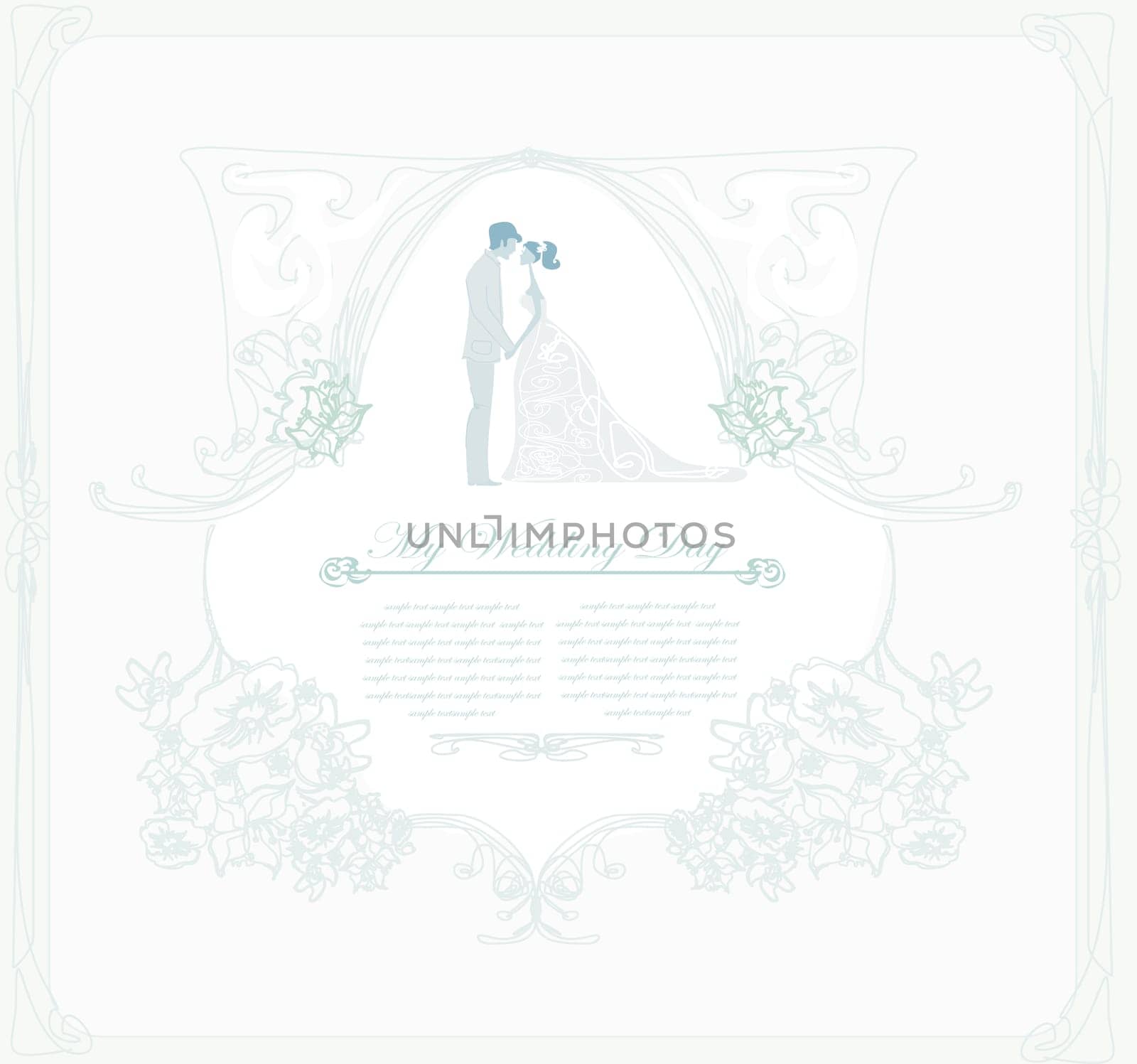 elegant wedding invitation