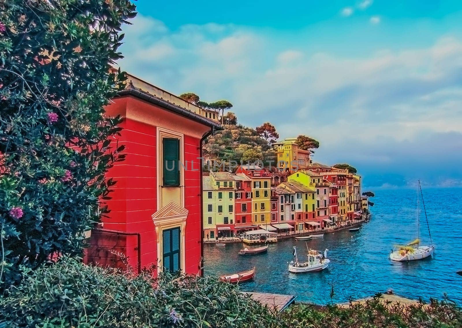 Harbor in Portofino, Italy