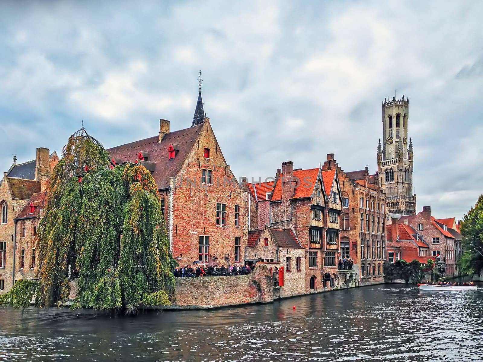 Quay of the Rosary in Bruges, Belgium