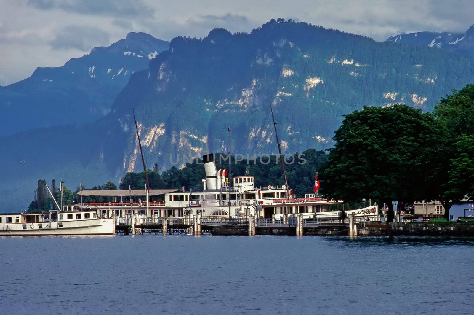 Ferry boat on Lake Lucerne, Switzerland