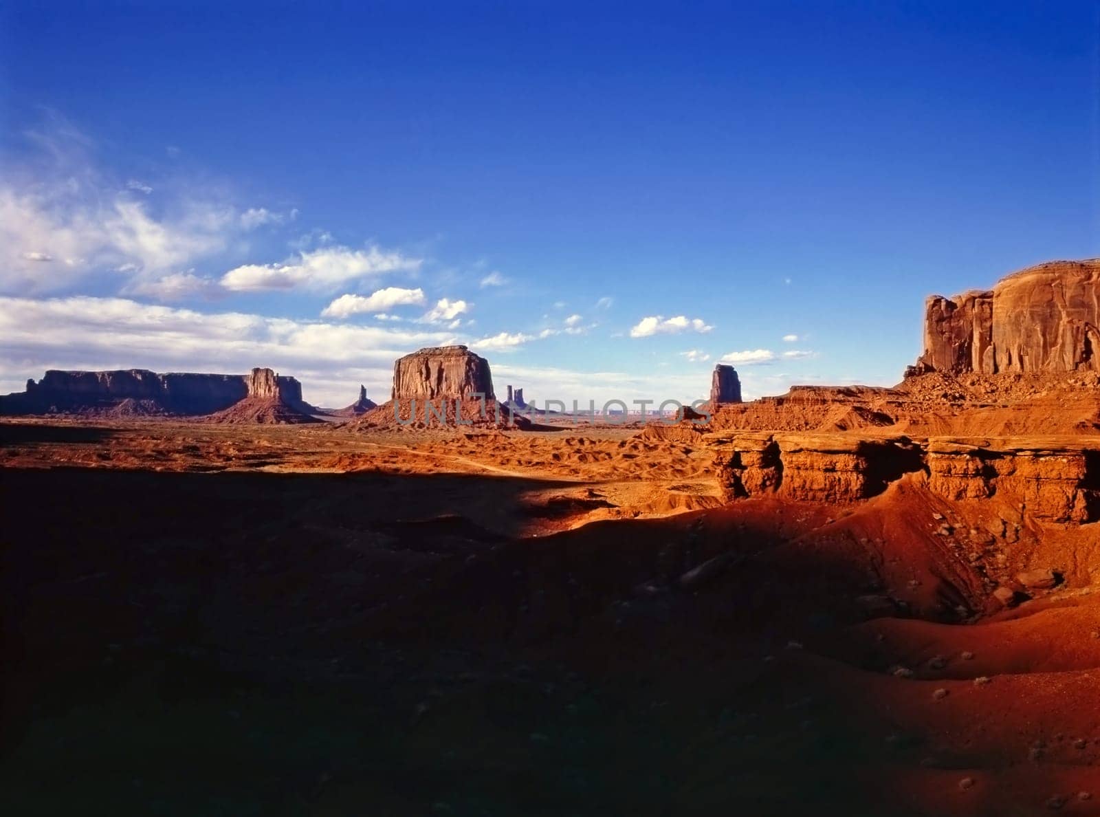 View of the Monument Valley in Arizona