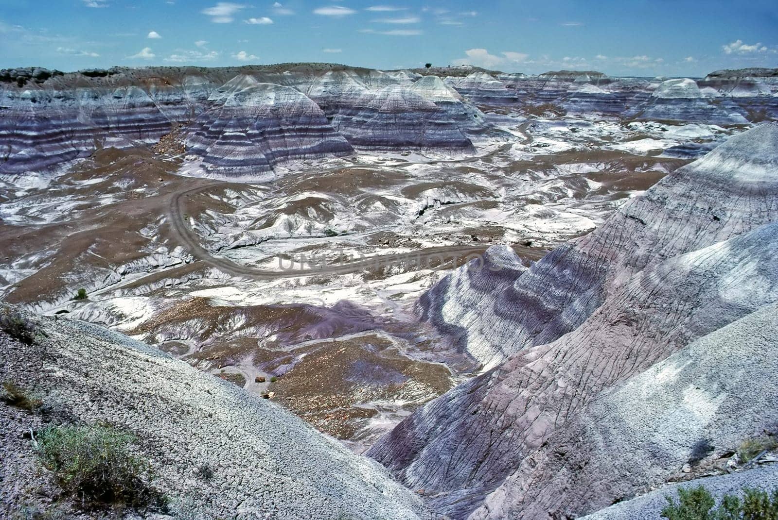Blue Mesa in Arizona desert