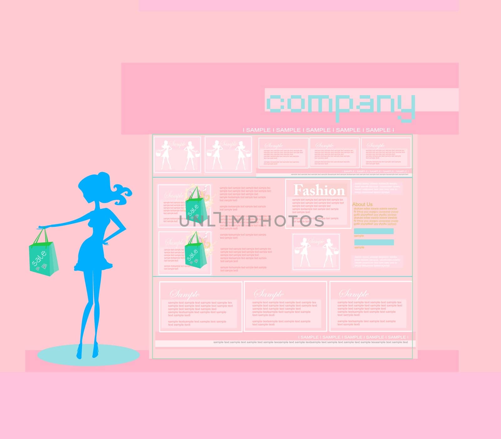 Fashion shopping Website template