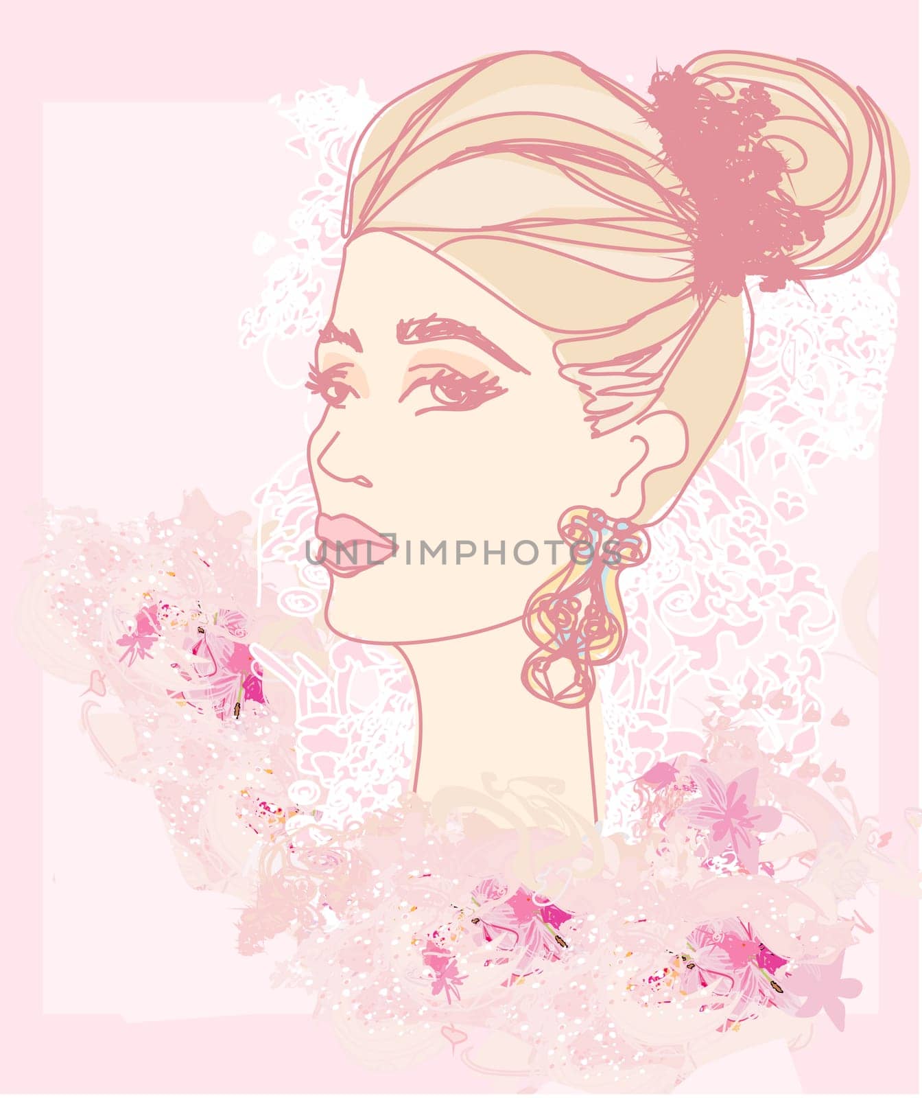 Abstract Beautiful Woman poster