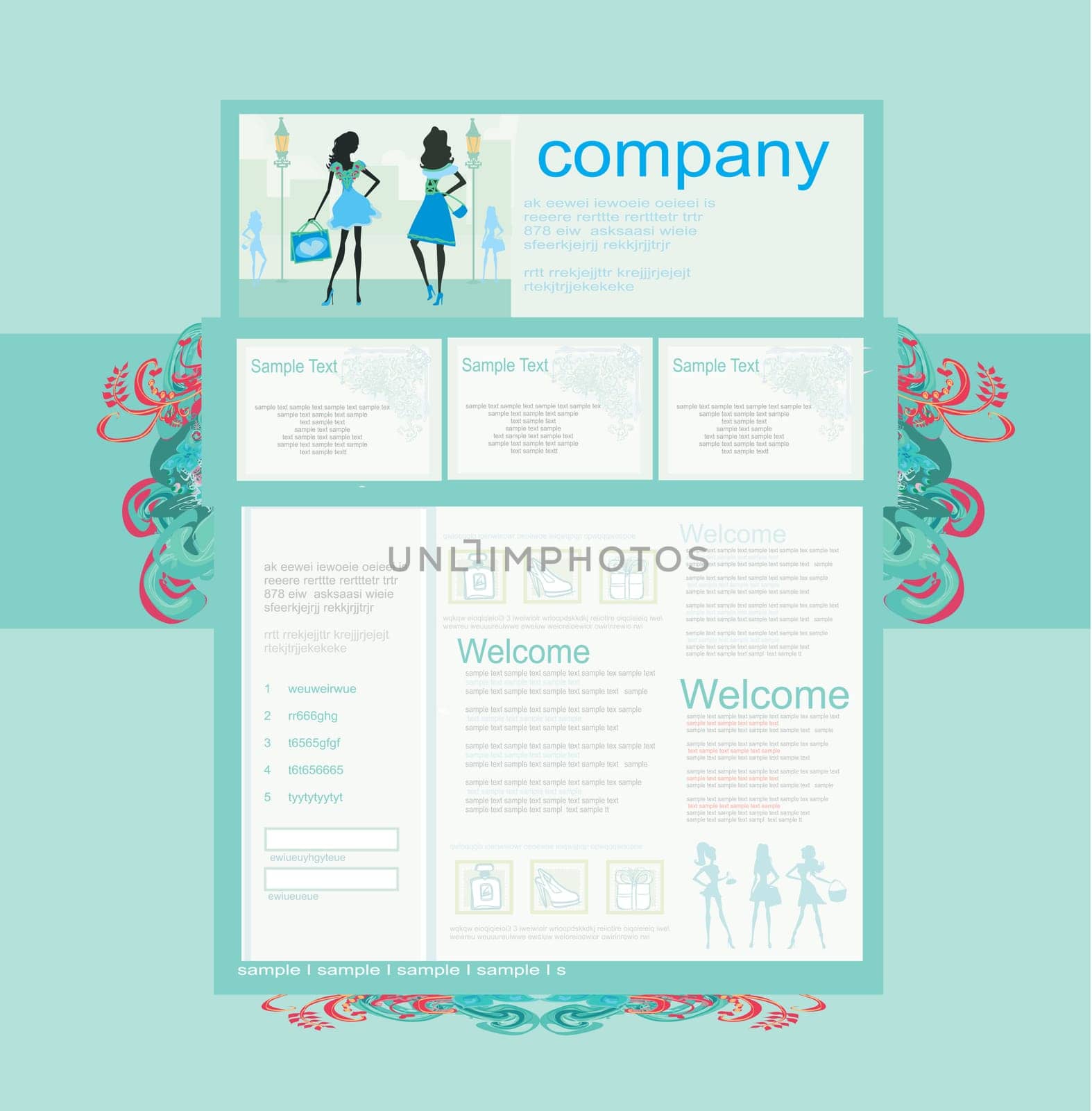 Fashion shopping Website template