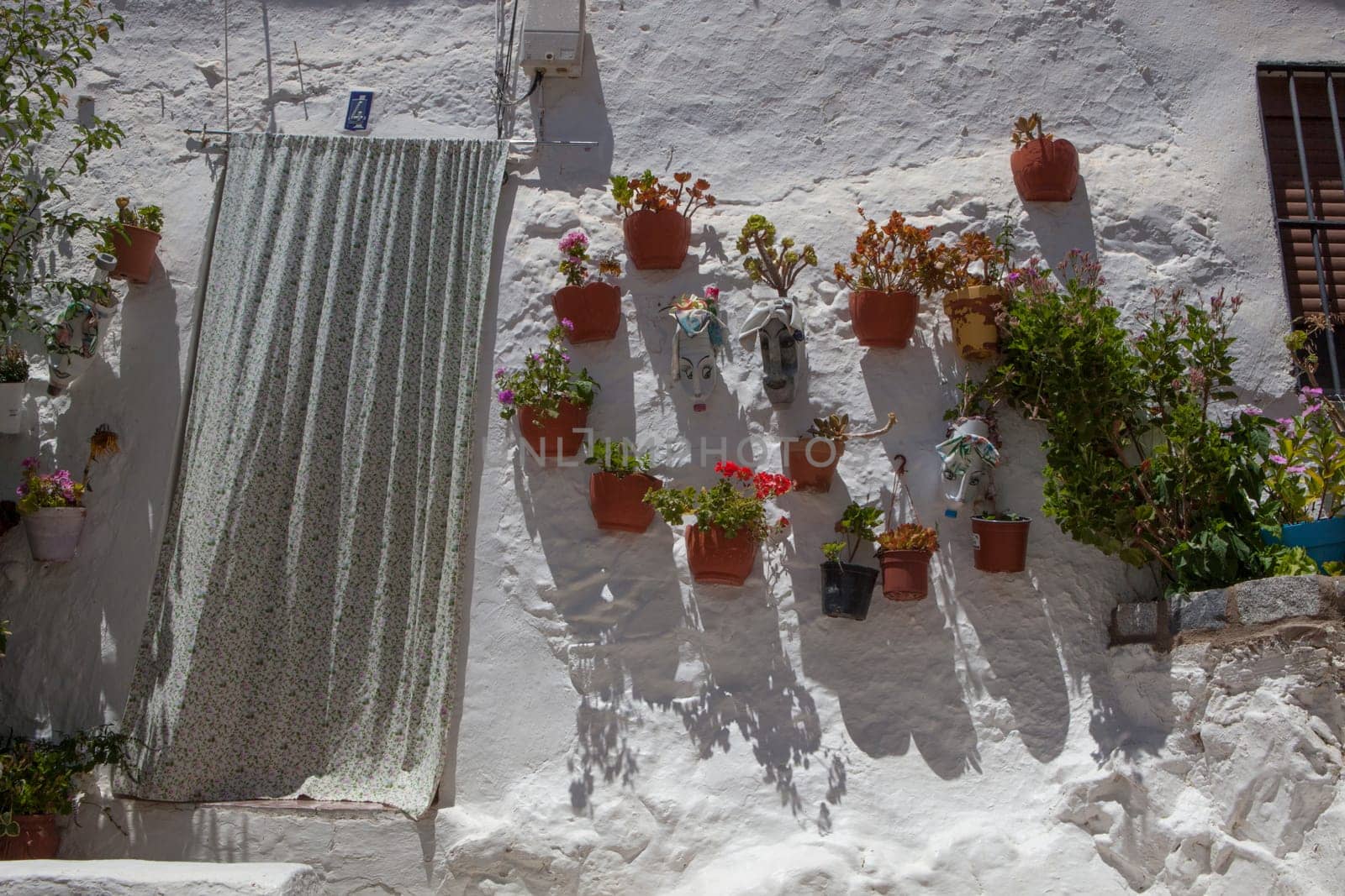 Magacela Historical ensemble, Badajoz, Extremadura, Spain. Characteristic houses that date back to the 16th Century