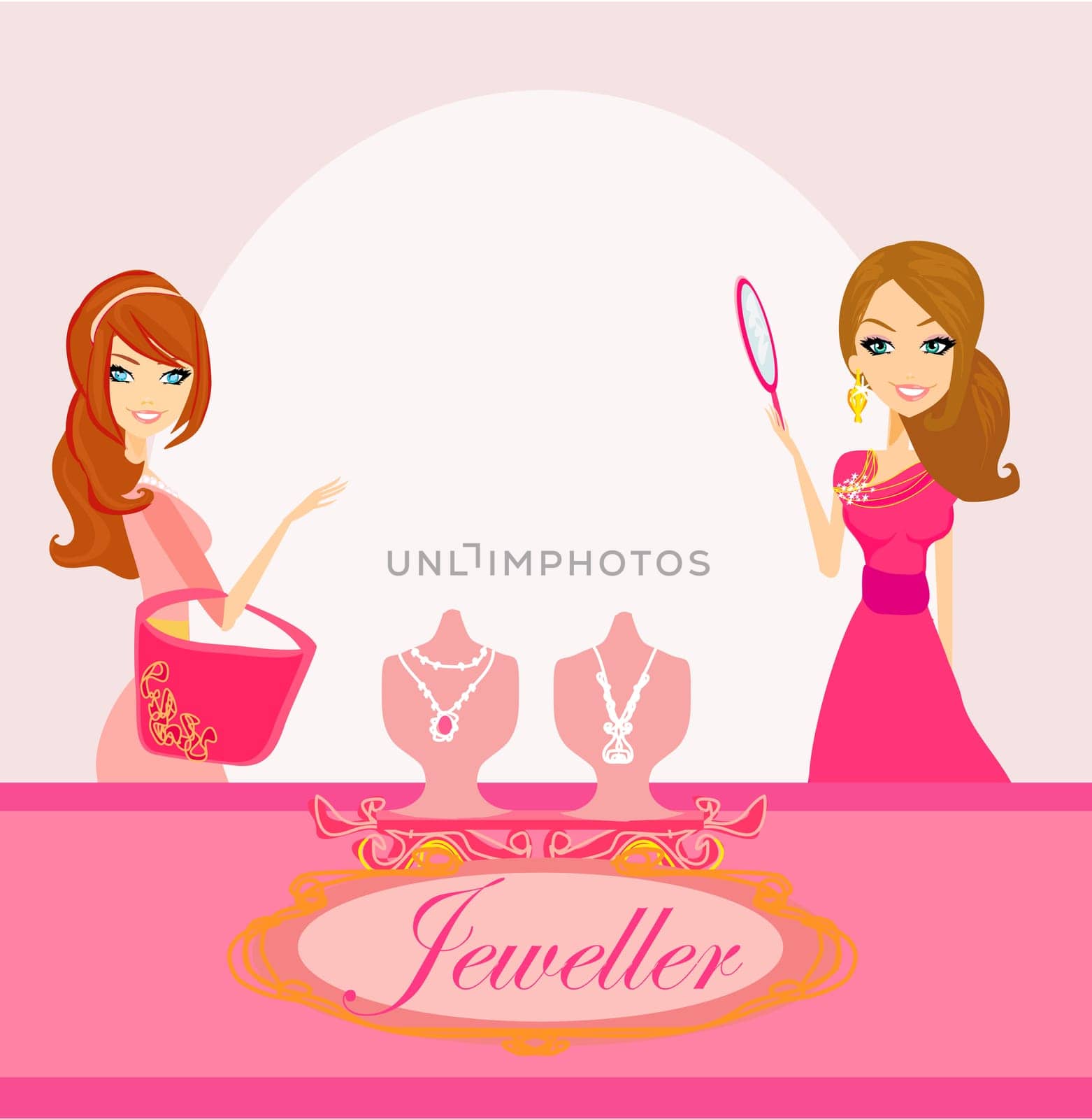 Girls and jewelry