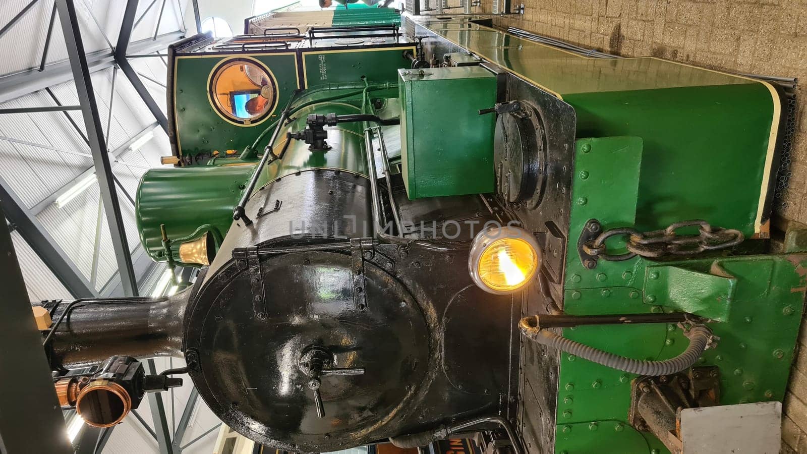 OUDDORP, NETHERLANDS - MAY 05, 2022:.Ouddorp, The Netherlands - May 05, 2022:.Visit the Railway Museum in Ouddorp, the Netherlands RTM Museum Ouddorp with a ride on the historical museum train and a steamboat trip