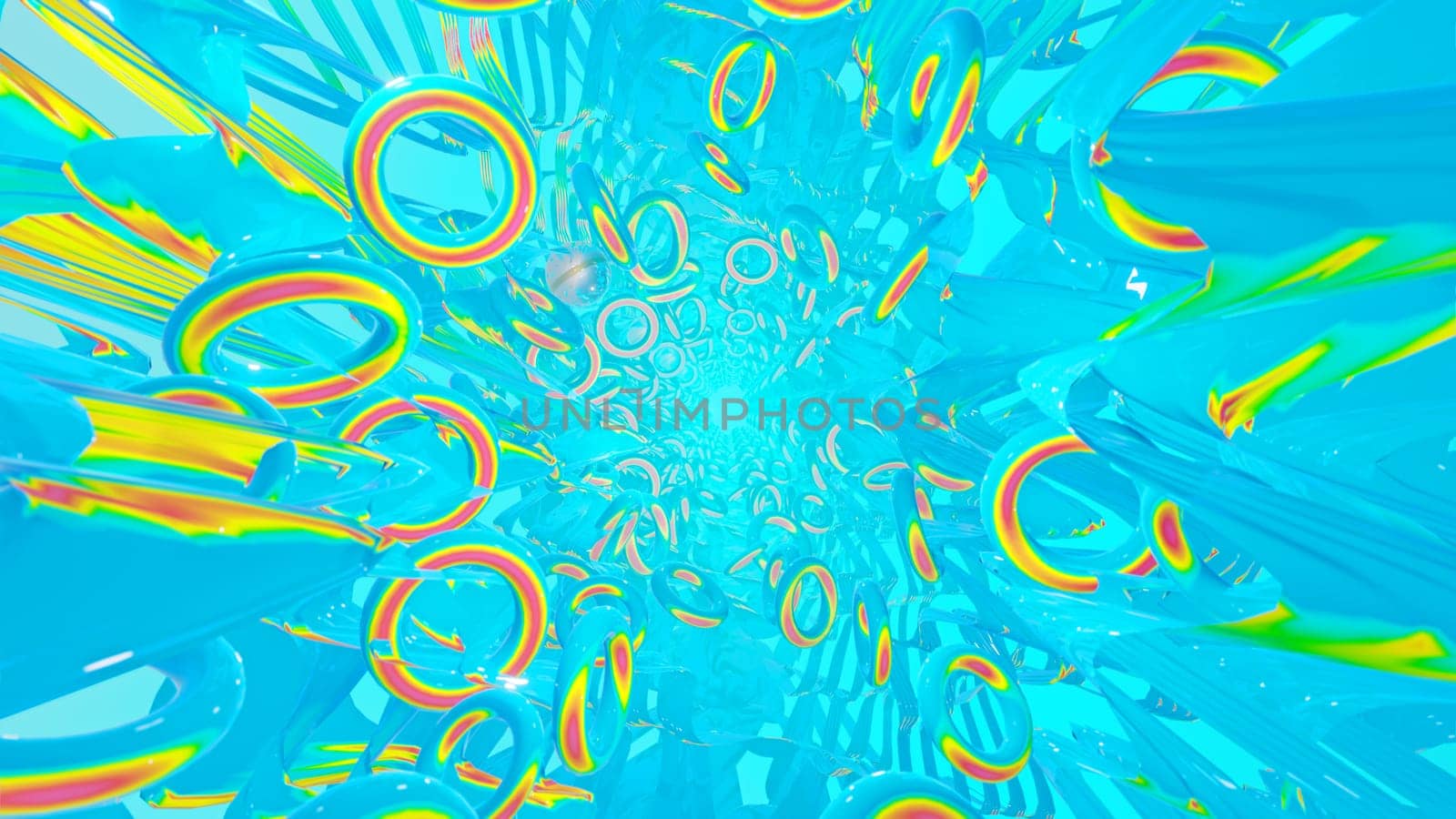 3D illustration Background for advertising and wallpaper in 80s retro and holographic scene. 3D rendering in decorative concept.