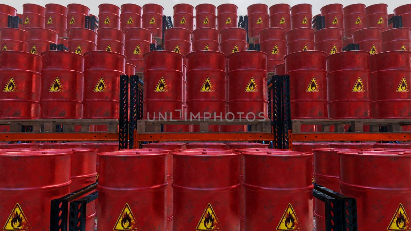 3D illustration Background for advertising and wallpaper in investment and oil storage scene. 3D rendering in decorative concept.