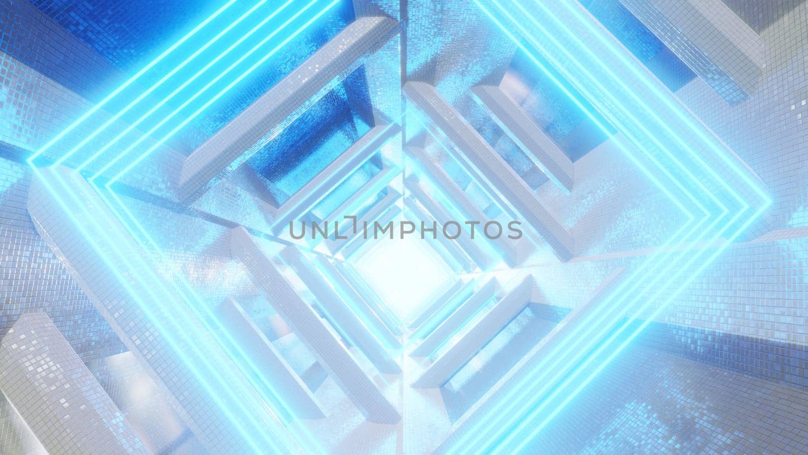 3D illustration Background for advertising and wallpaper in retro and sci fi cyberpunk scene. 3D rendering in decorative concept.