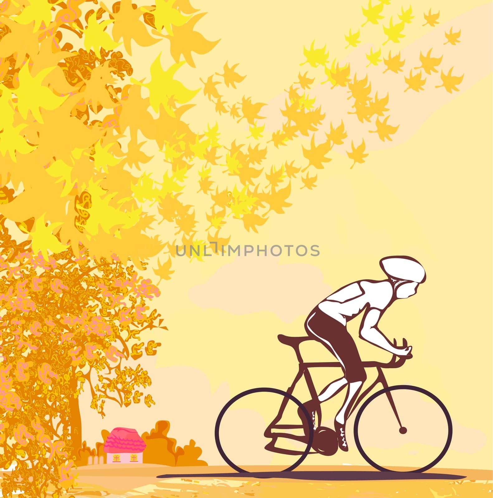outdoor autumn bike riding