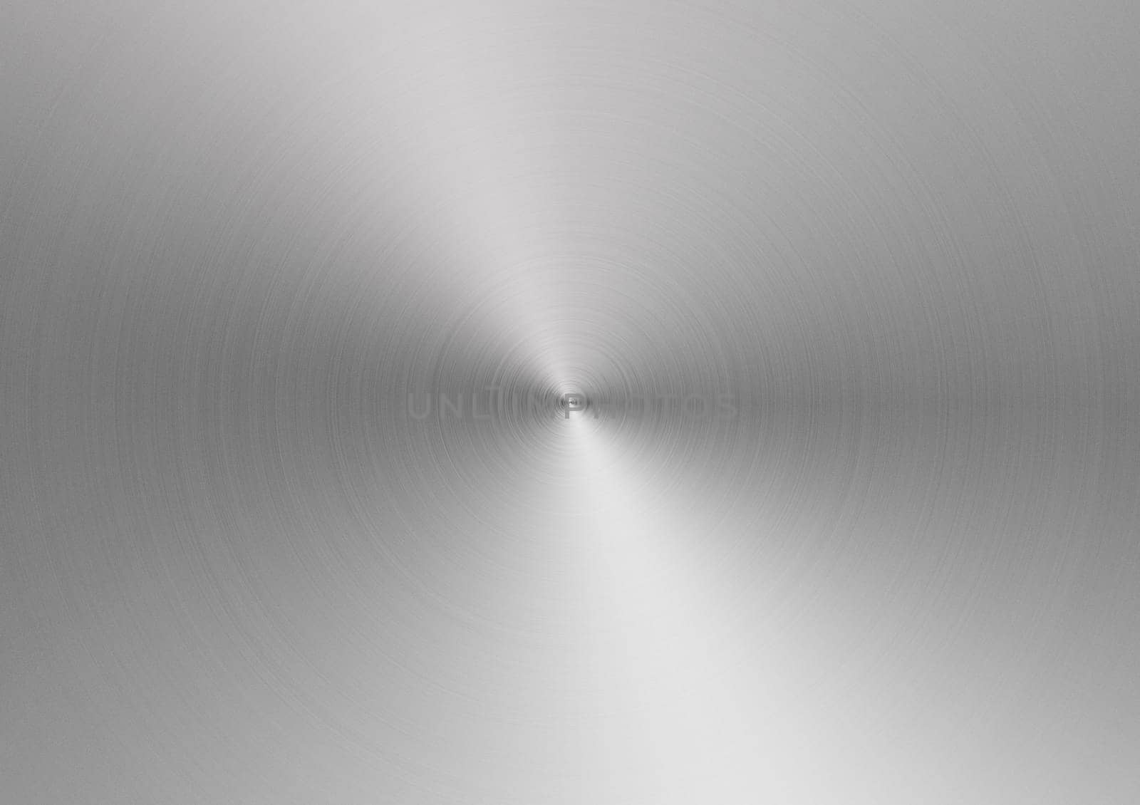 Metal abstract background of circular brushed stainless steel texture