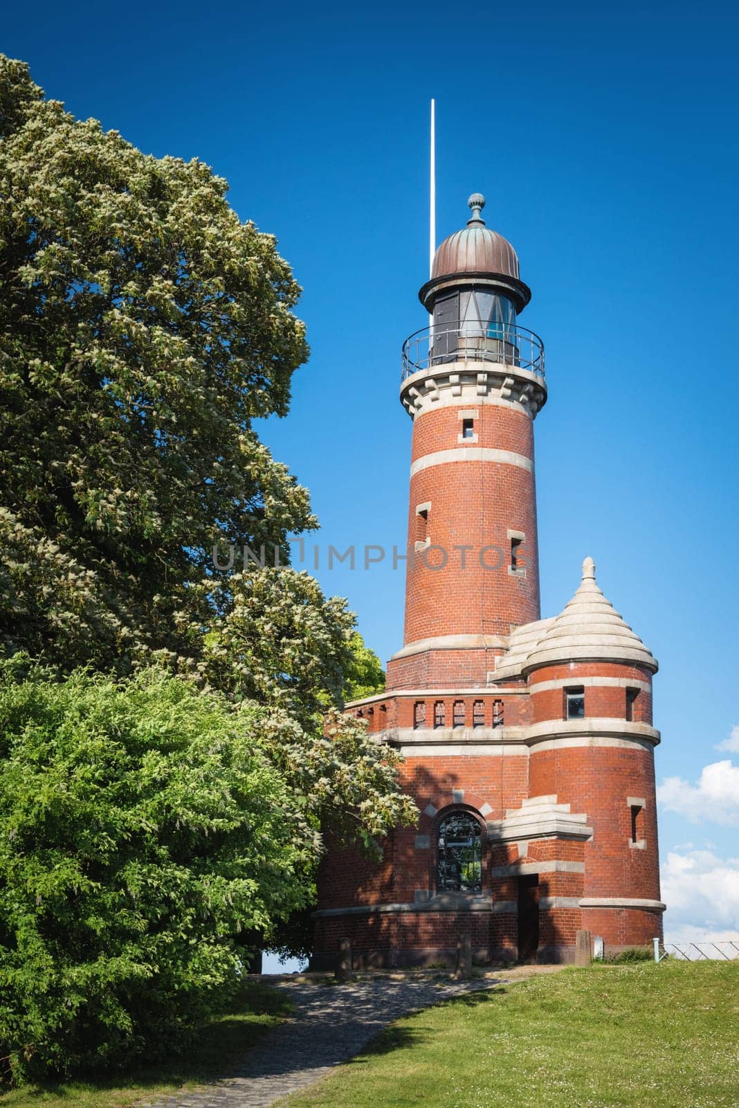 Holtenau Lighthouse in Kiel, Germany