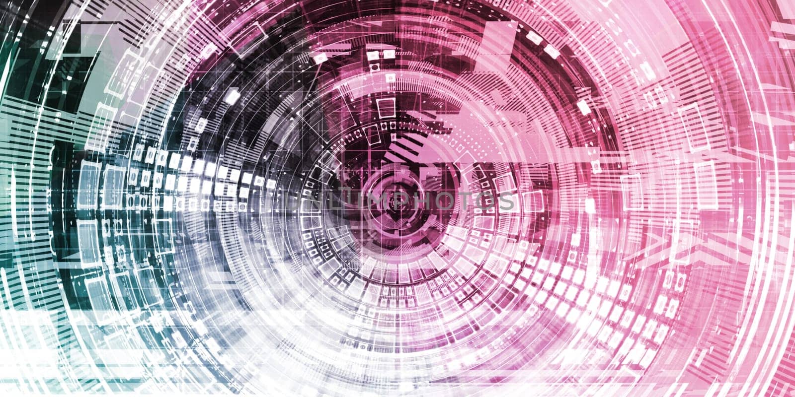 Futuristic Science as a Digital Background Art