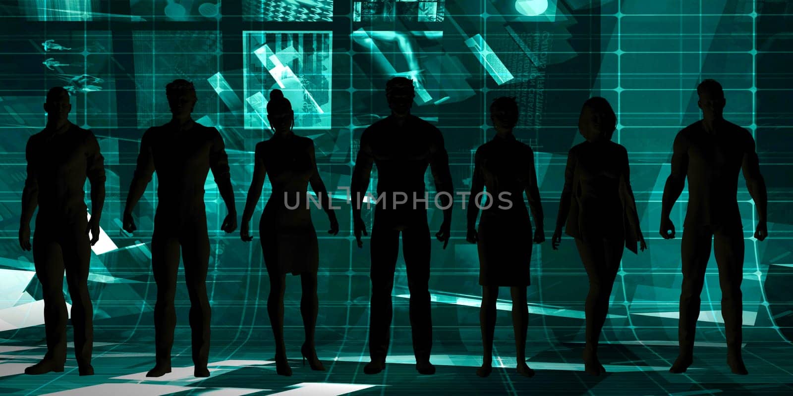 Business People Leadership Concept with Team Running Forward