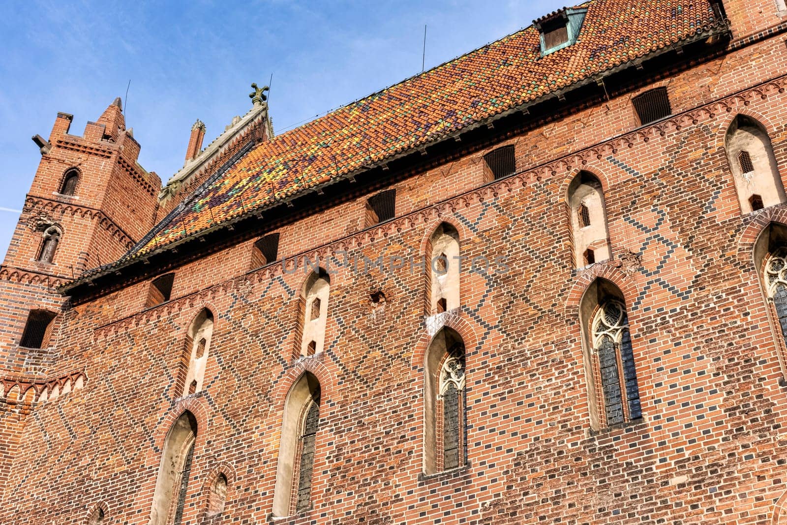 Castle of the Teutonic Order in Malbork - the largest castle in the world by land area in Malbork, Pomerania, Poland