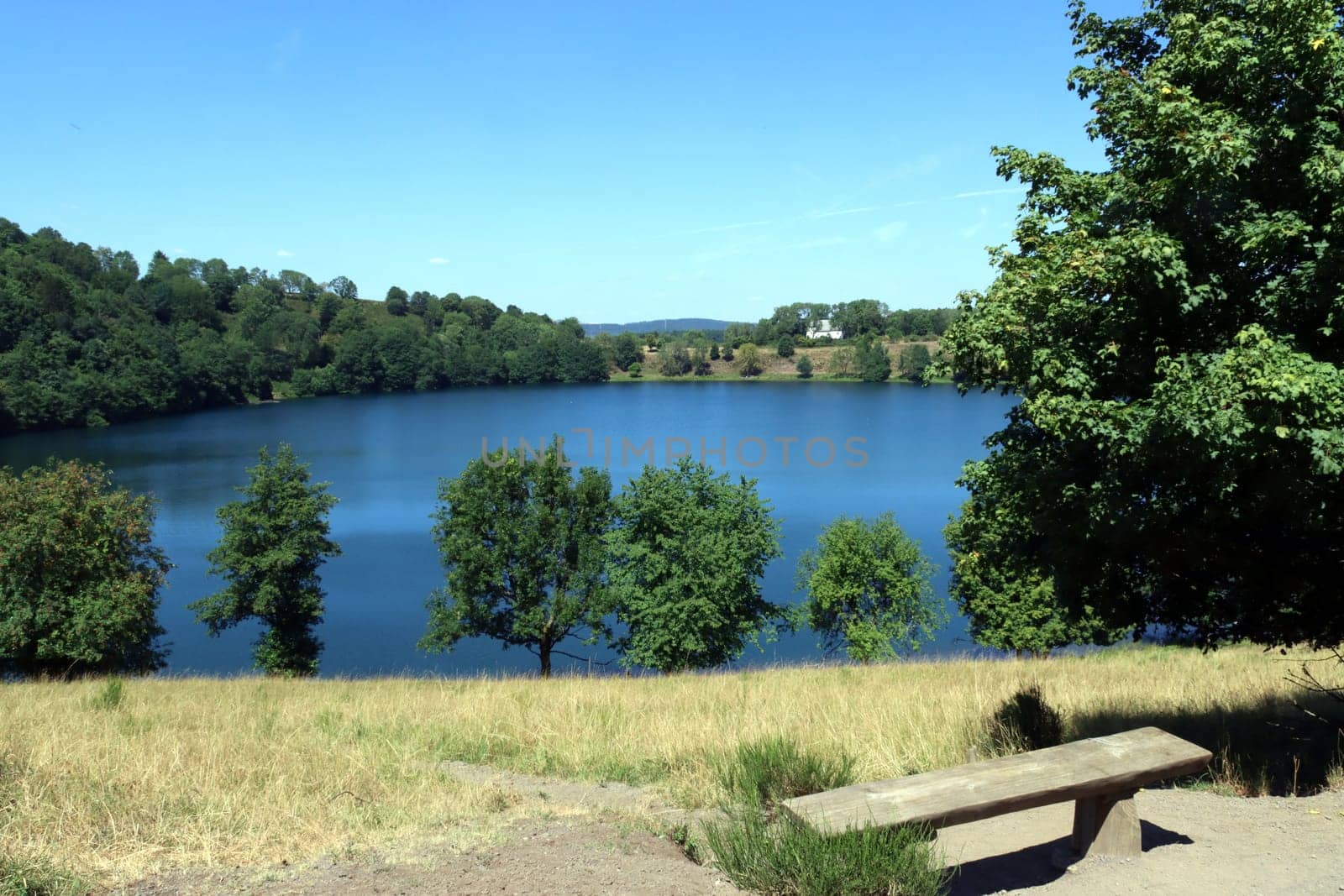 Weinfelder Maar oder Totenmaar, Daun, Rheinland-Pfalz, Deutschland, Schalkenmehren