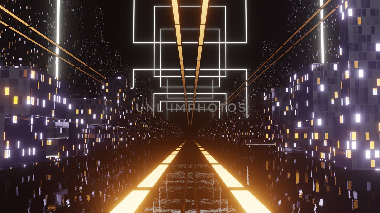 3D illustration Background for advertising and wallpaper in architecture and building scene. 3D rendering in decorative concept.