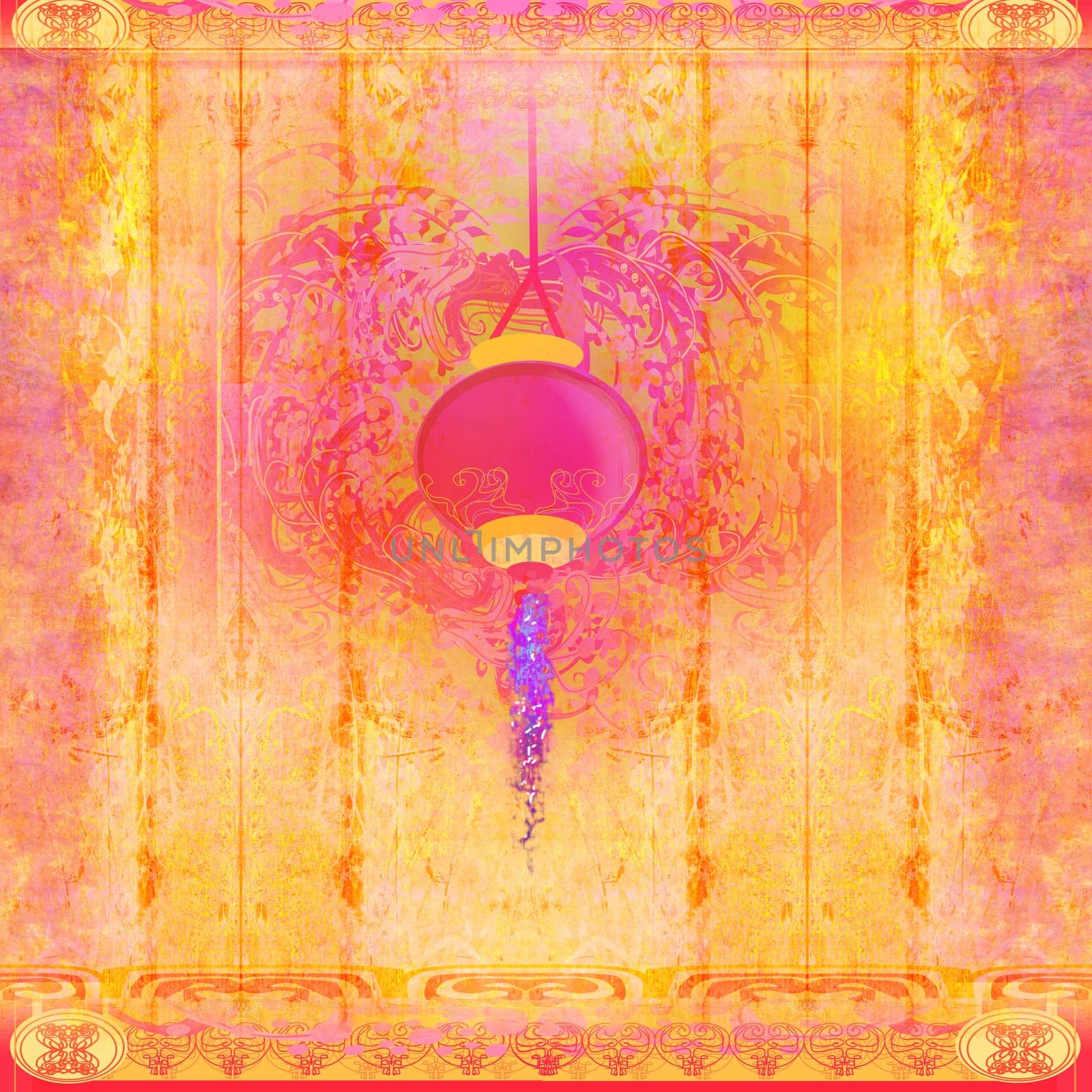 Lantern used during Mid-Autumn Lantern Festival in Asia