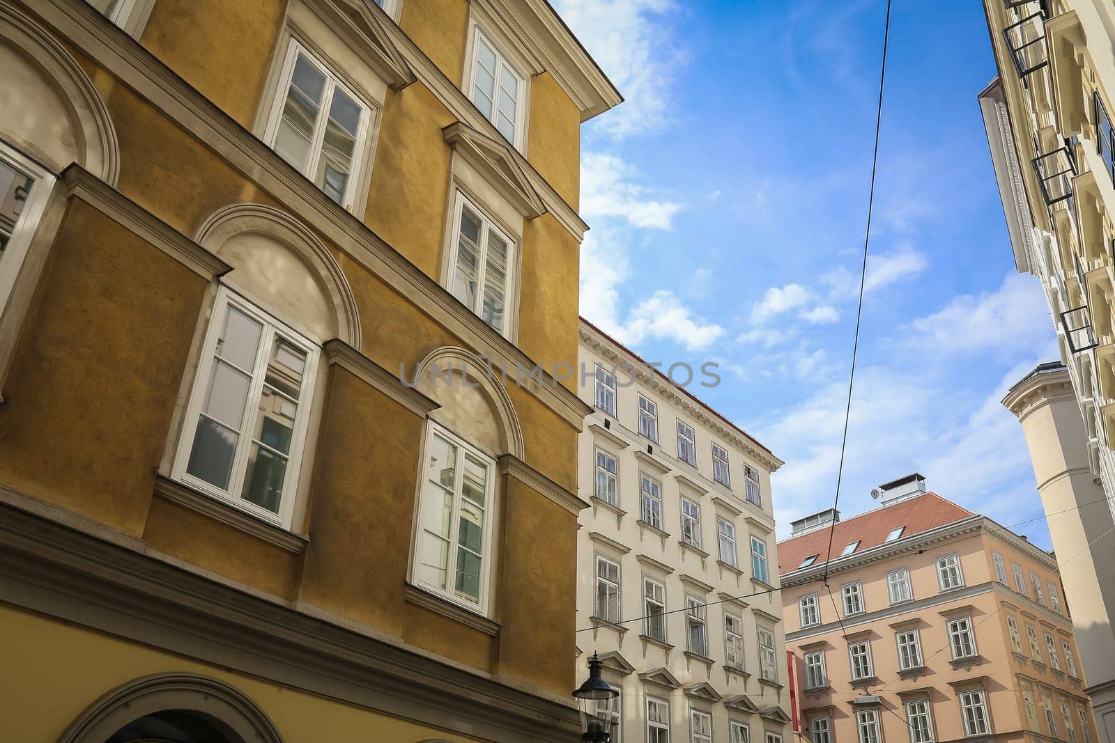 Historic Architecture in the center of Vienna, Austria.