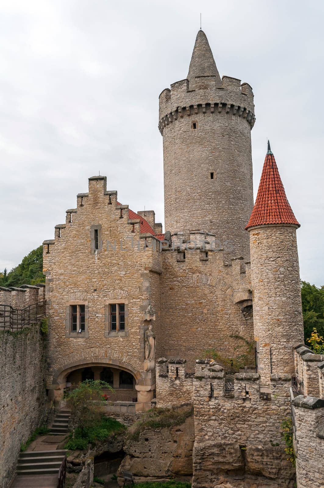 Medieval Kokorin castle in the Czech Republic.