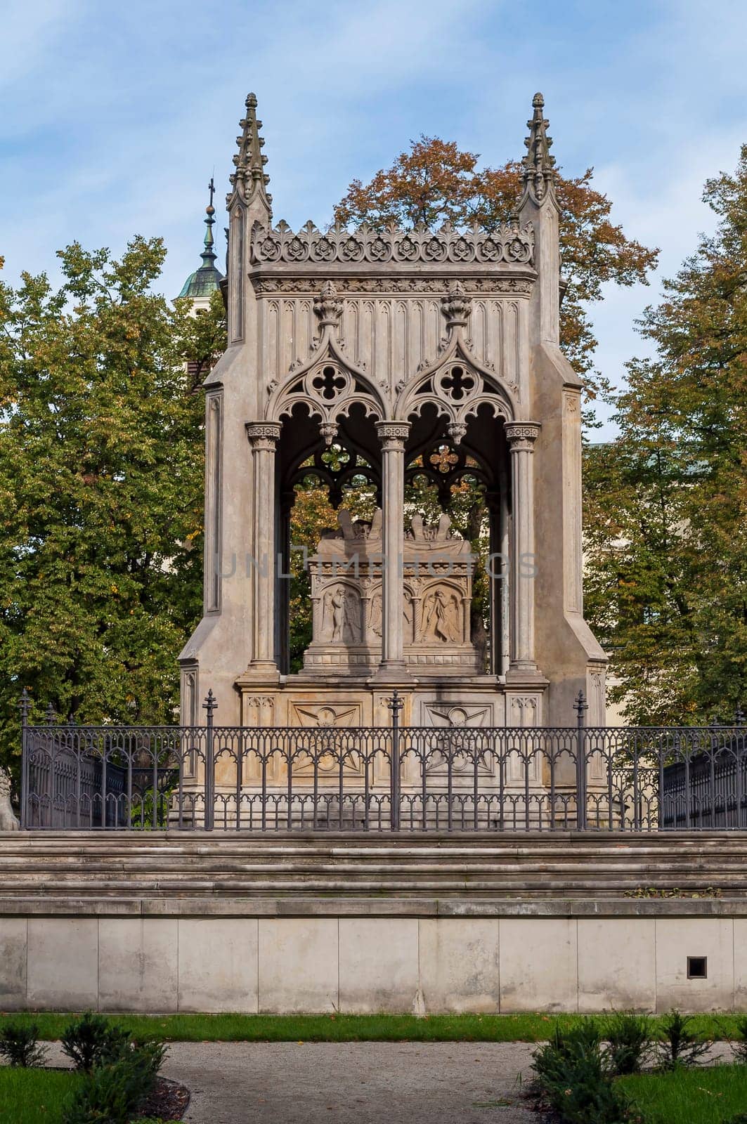 Mausoleum of Aleksandra and Stanislaw Kostka Potocki in Wilanow, Warsaw.