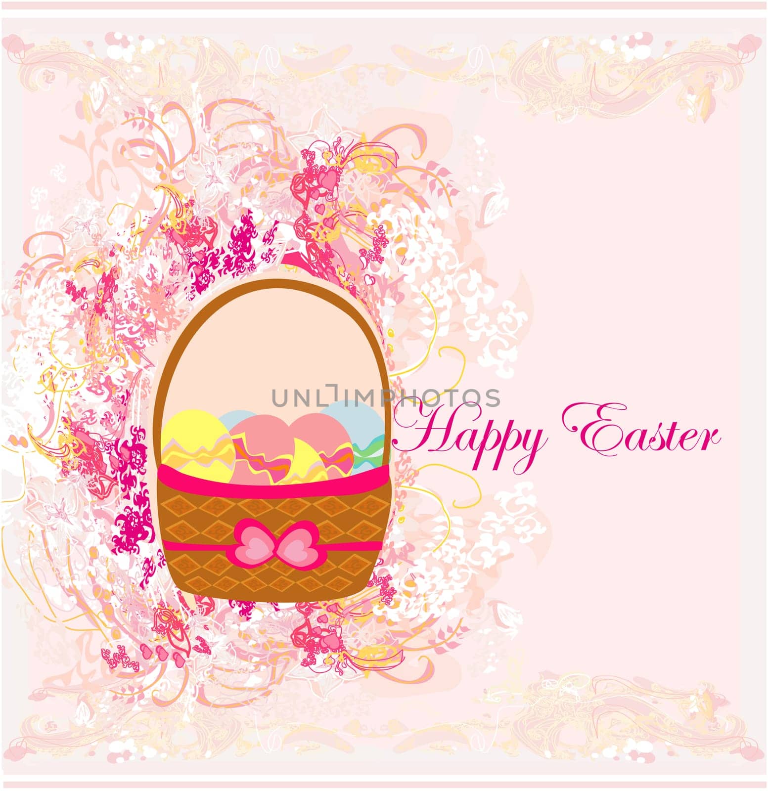 happy easter border.