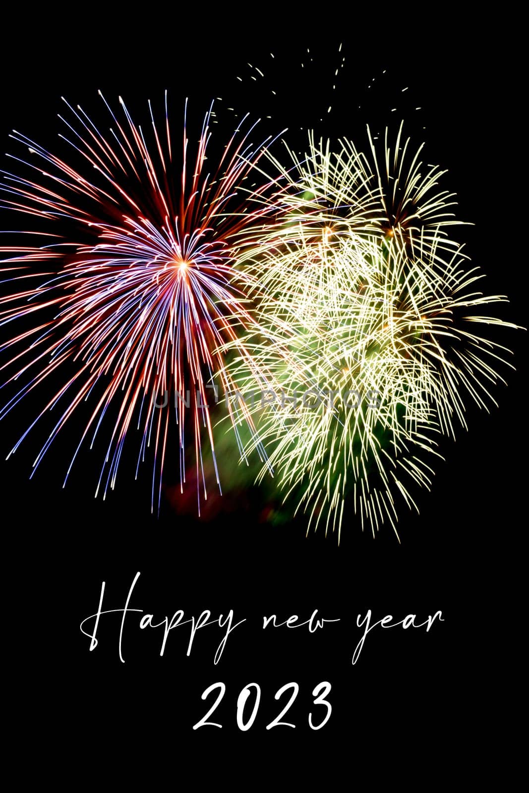 Luxury firework event sky show turn of the year celebration. Holidays season party time. Premium entertainment nightlife background.