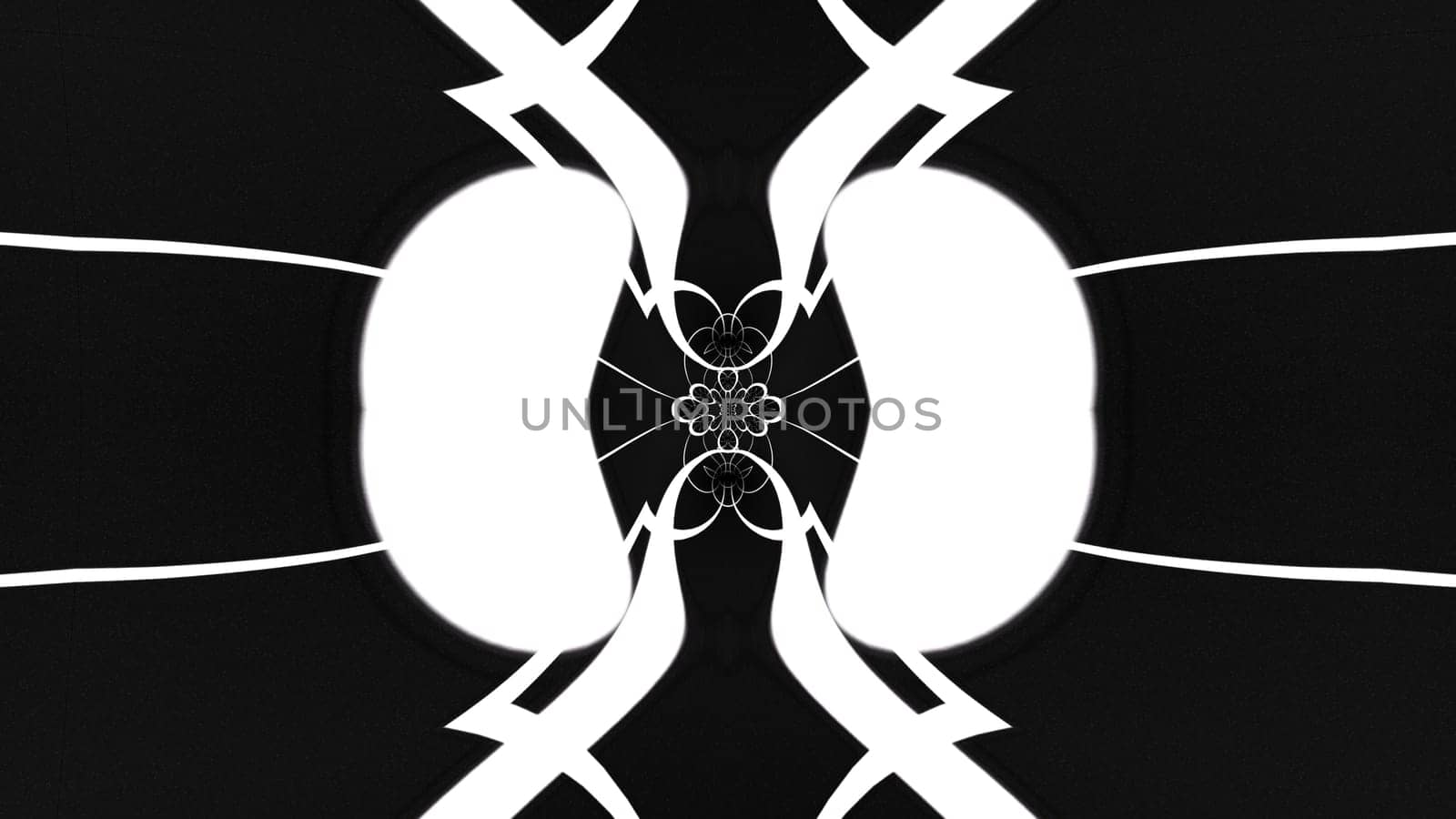 Kaleida lines. Computer generated 3d render