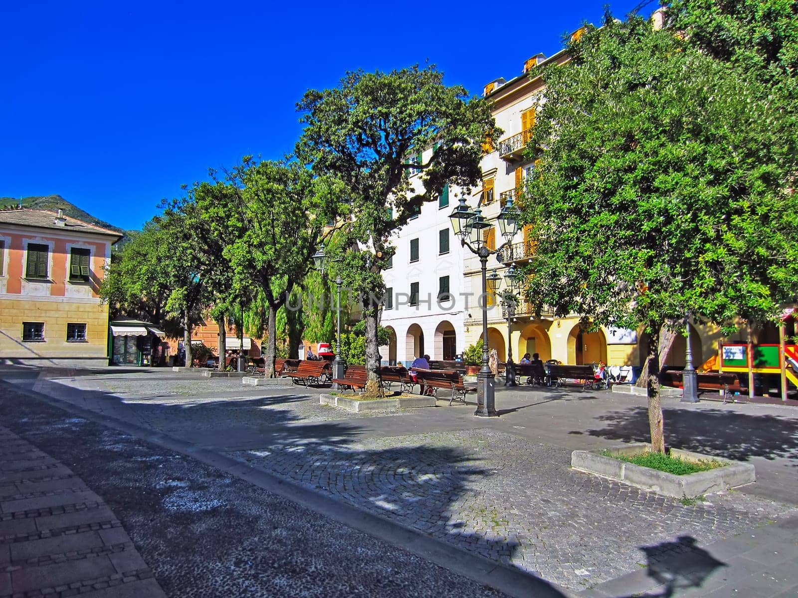 Square in Bogliasco, Italy