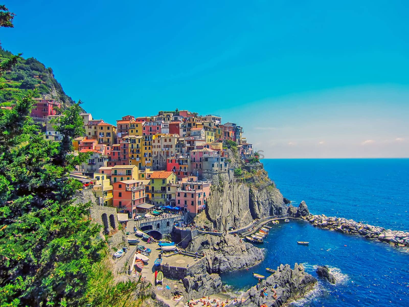 Village Manarola on Italian Coast