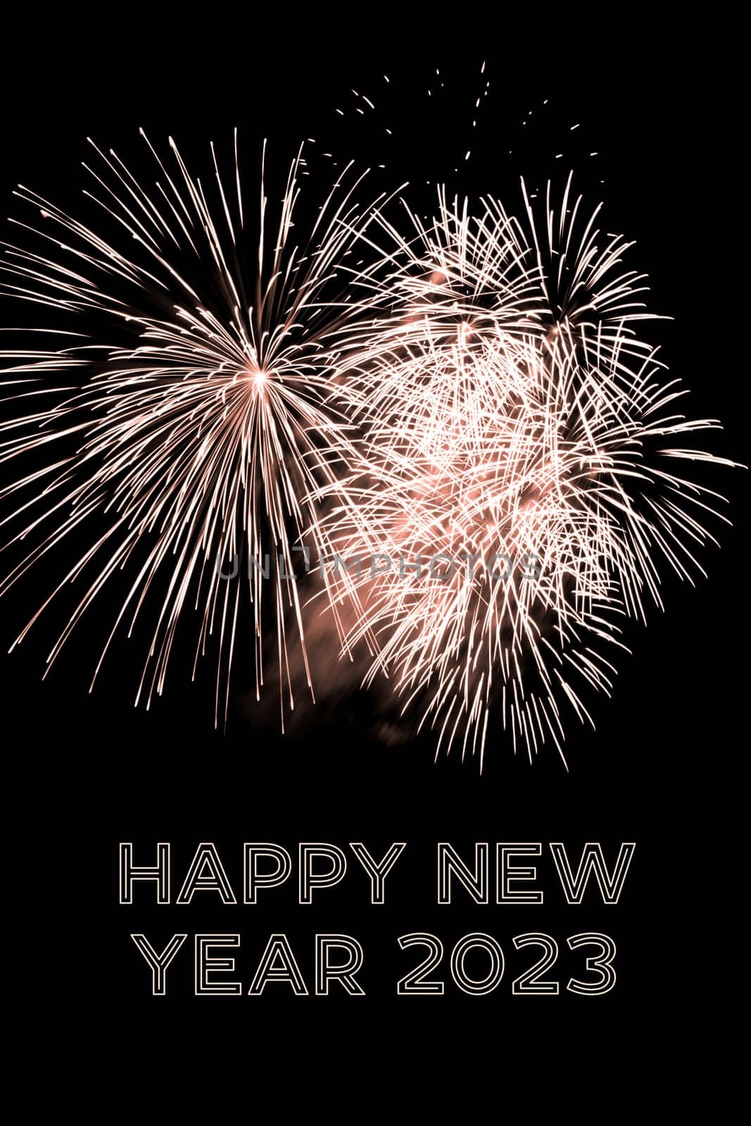Luxury firework event sky show turn of the year celebration. Holidays season party time. Premium entertainment nightlife background.
