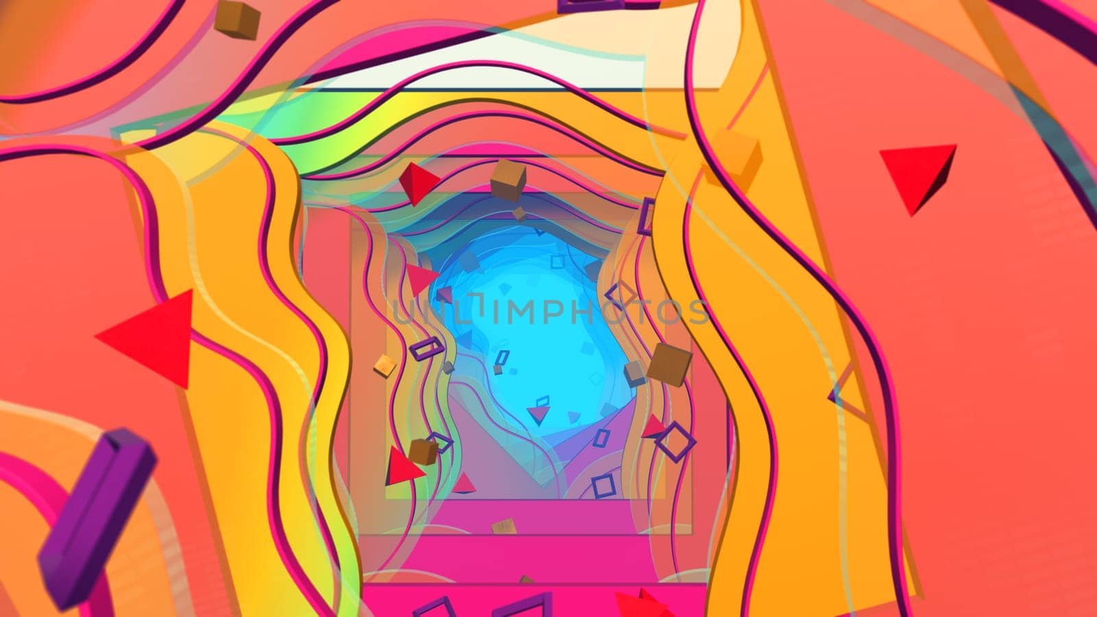 3D illustration Background for advertising and wallpaper in flat art style and abstract scene. 3D rendering in decorative concept.