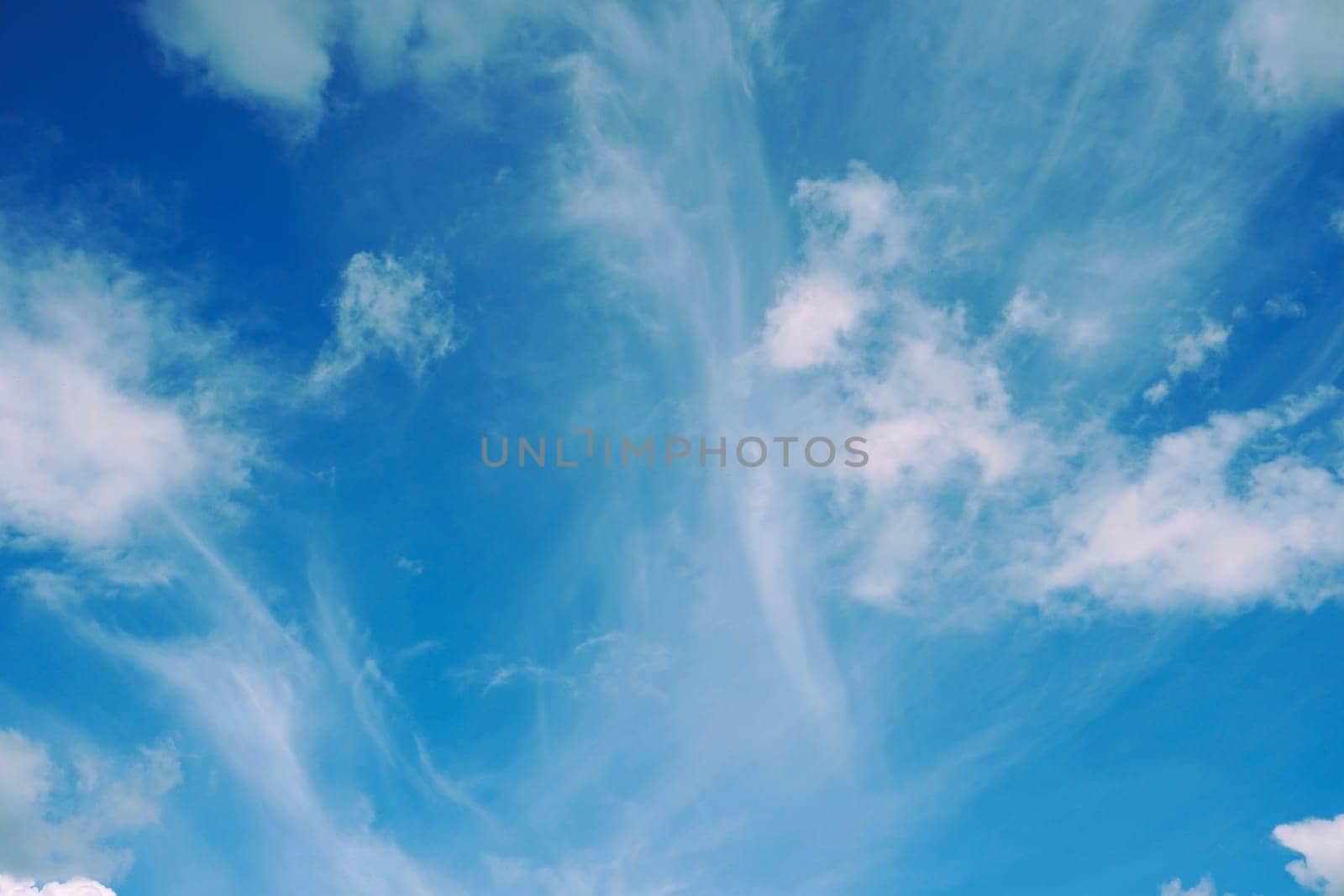 Blue Sky with Some Fluffy Clouds