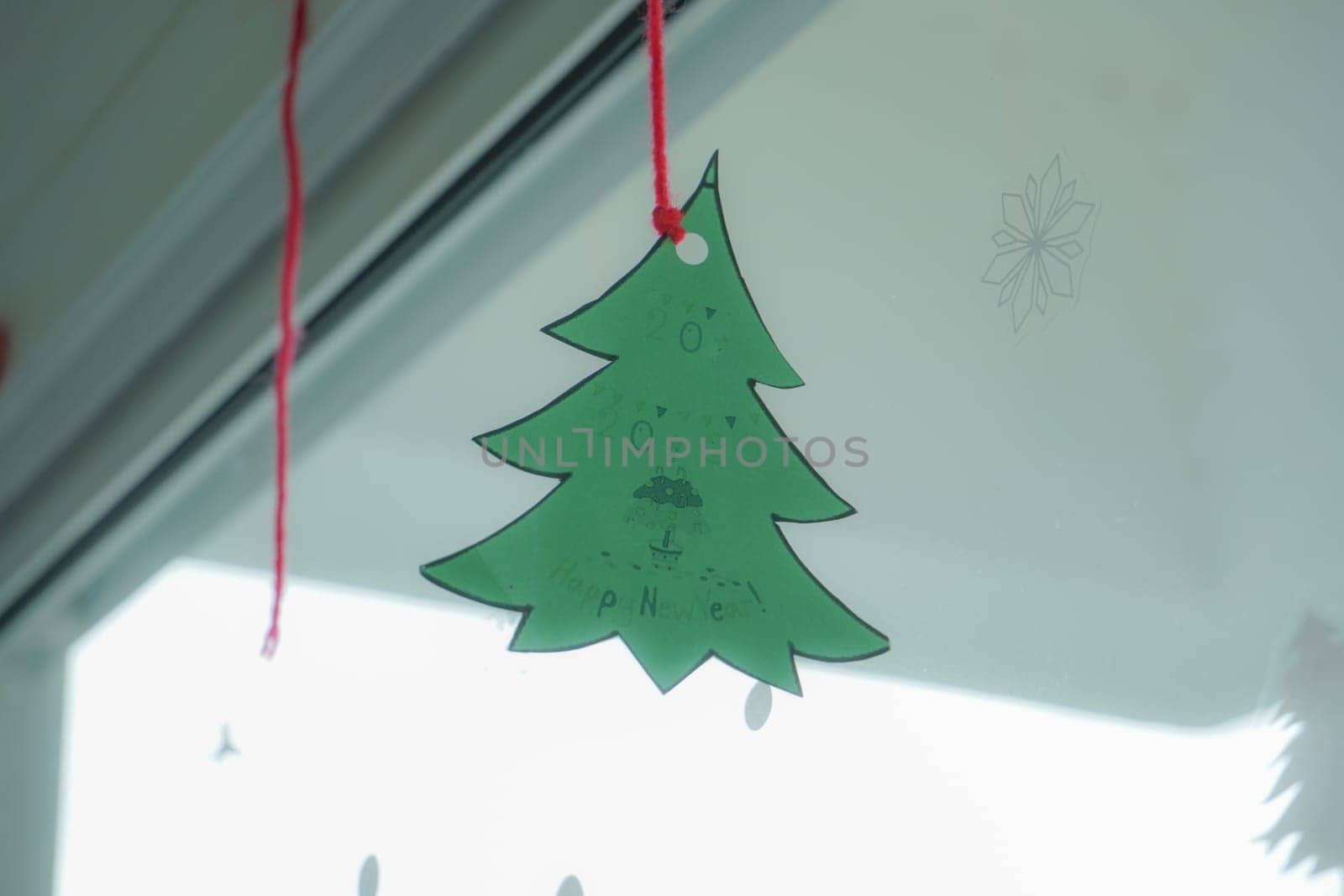 Hanging christmas decorations christmas tree