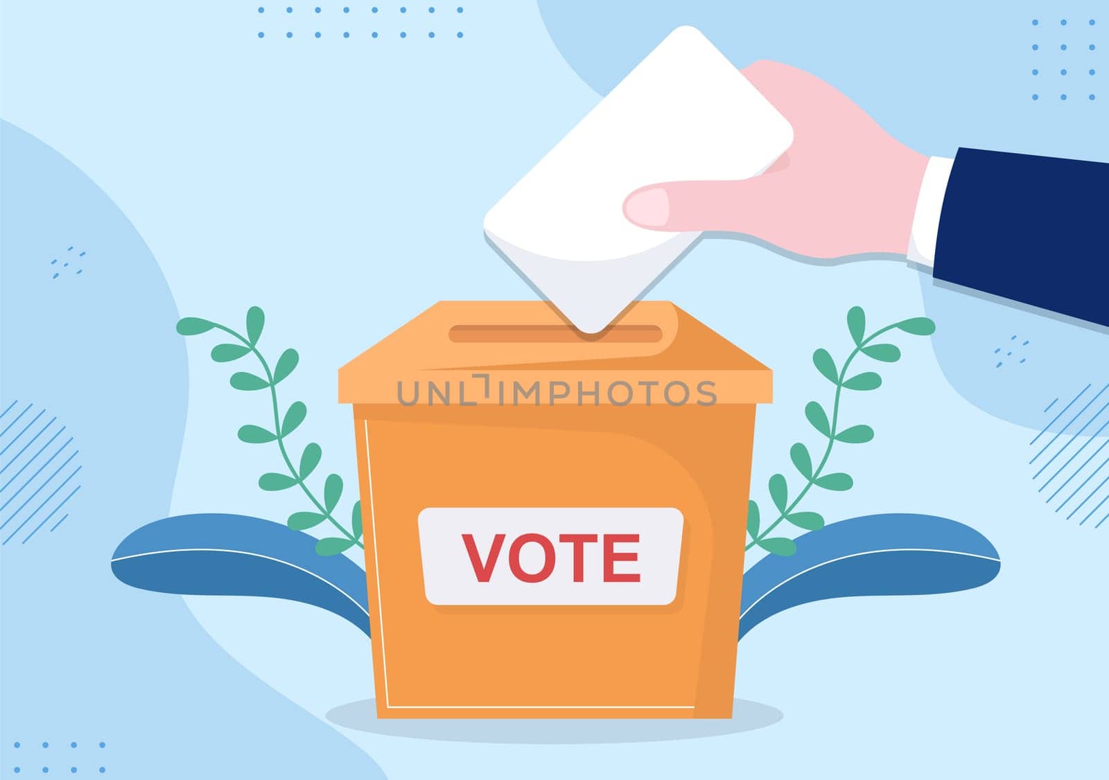 Political Candidate Cartoon Hand Drawn Illustration with Debates Concept for Promotion, Election Campaign, Active Discussion and Get Votes