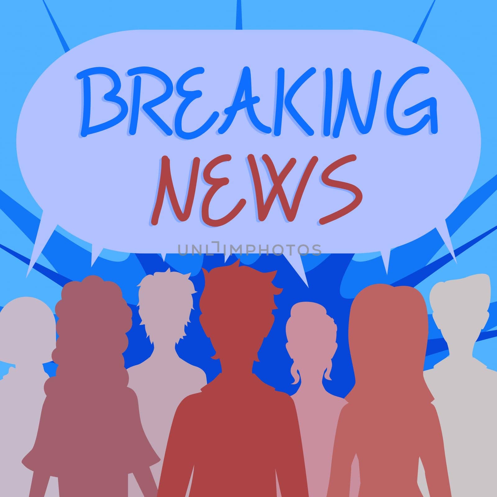 Sign displaying Breaking News, Business approach Special Report Announcement Happening Current Issue Flashnews Group Of People Sharing Important Informations In Speech Bubble.